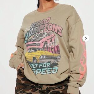 Champion washed crew neck sweatshirt